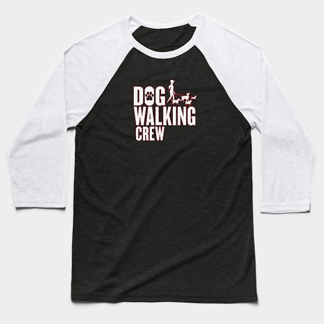 Dog walking crew for dog walkers Baseball T-Shirt by artsytee